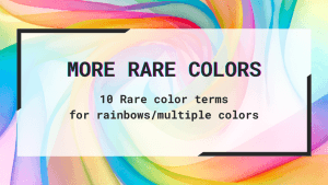 A swirl of rainbow colors.