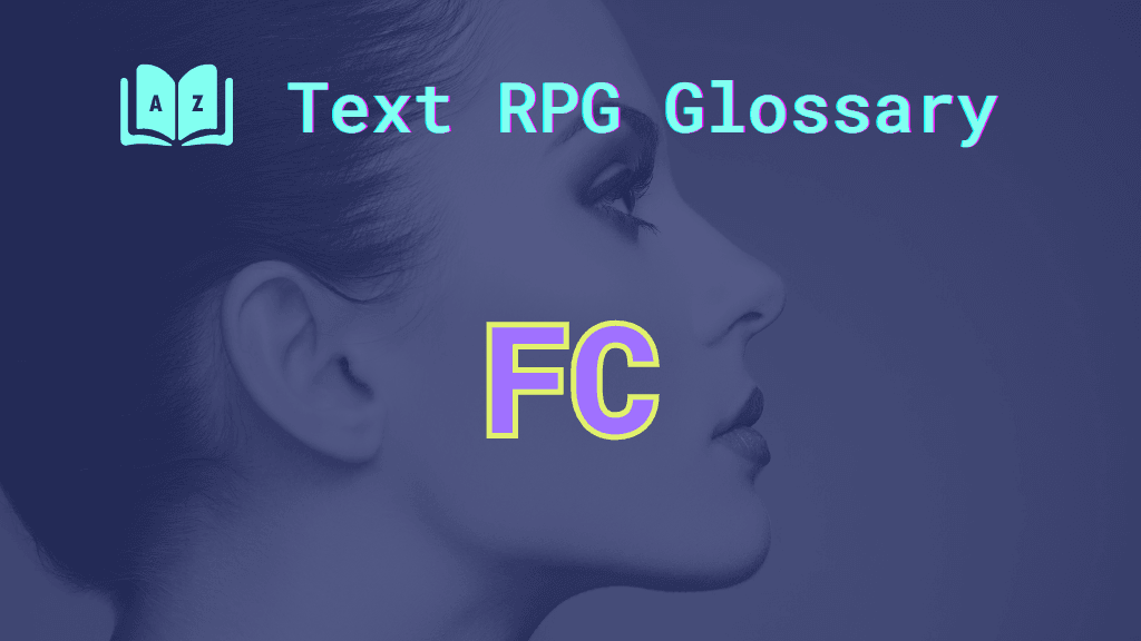 FC A woman's face captured in artistic profile and the word: FC, short for faceclaim.