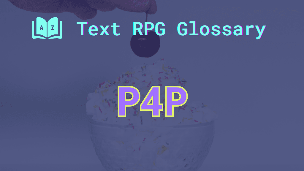 A person adding a cherry to the top of an ice cream sundae and the word: P4P, short for pay for perks.