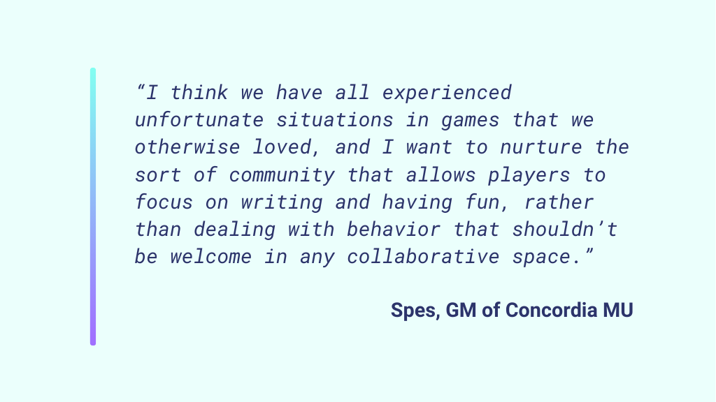 Stylized pullquote by Spes Quote by Spes, pulled from the body of the post.