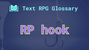 A dangling hook at the words: RP hook.