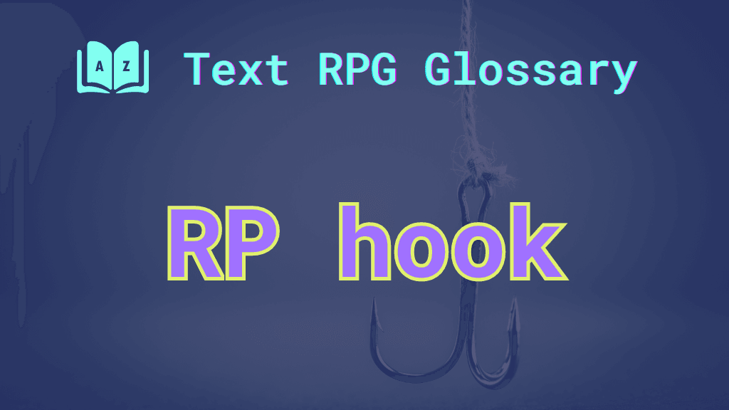 RP hook A dangling hook at the words: RP hook.