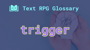 Trigger (psychological) A head with squiggly lines radiating out and the word: trigger.