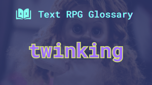 Twinking An unnerving looking doll and the word: twinking.